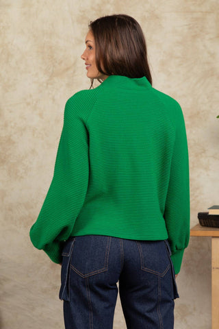 Mock Neck Textured Knit Top-Sweaters-VERY J-Summit Lane Boutique, Women's Apparel and Gifts located in Grand Rapids, MI