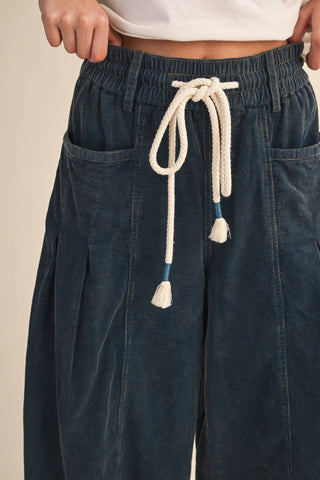 Ashlyn Corduroy Barrel Pants-Pants-&MERCI-Summit Lane Boutique, Women's Apparel and Gifts located in Grand Rapids, MI