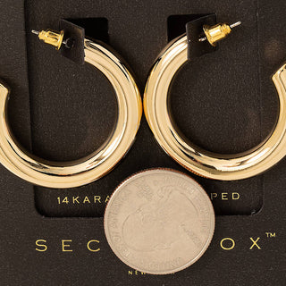 Secret Box 35Mm Hoop Earrings