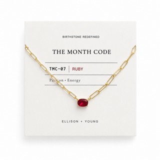 The Month Code Birthstone Necklace Collection-Necklaces-Ellison+Young-Summit Lane Boutique, Women's Apparel and Gifts located in Grand Rapids, MI