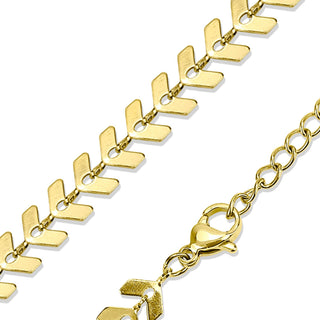 Stainless Steel Chevron Chain Necklace for Women-WJW-Summit Lane Boutique, Women's Apparel and Gifts located in Grand Rapids, MI
