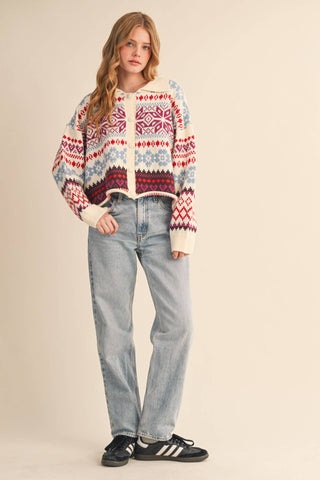 Dakota Fair Isle Sweater-Sweaters-&MERCI-Summit Lane Boutique, Women's Apparel and Gifts located in Grand Rapids, MI