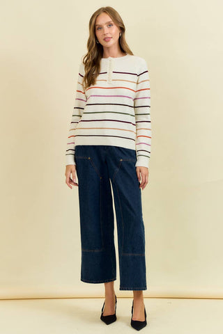 Hattie Henley Sweater-Sweaters-Doe and Rae-Summit Lane Boutique, Women's Apparel and Gifts located in Grand Rapids, MI