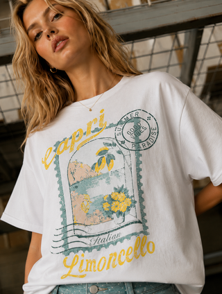Capri Limoncello Tee-Graphic Tees-Sweet Claire-Summit Lane Boutique, Women's Apparel and Gifts located in Grand Rapids, MI