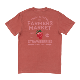 Strawberry Farmers Market Tee-Graphic Tees-Paper Farm Press-Summit Lane Boutique, Women's Apparel and Gifts located in Grand Rapids, MI
