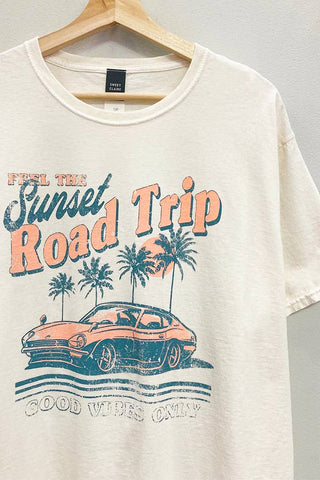 Sunset Road Trip Tee-Graphic Tees-Sweet Claire-Summit Lane Boutique, Women's Apparel and Gifts located in Grand Rapids, MI