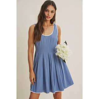 Sunday Stroll Pleated Dress-Dresses-in february-Summit Lane Boutique, Women's Apparel and Gifts located in Grand Rapids, MI