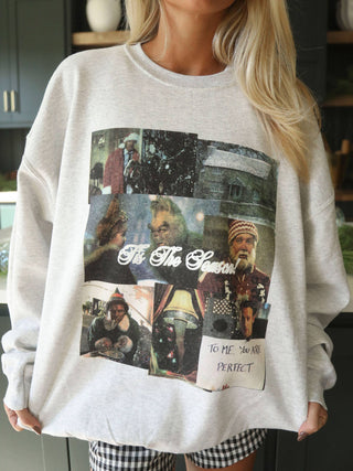 F+S: TIS THE SEASON SWEATSHIRT-FRIDAY + SATURDAY-Summit Lane Boutique, Women's Apparel and Gifts located in Grand Rapids, MI