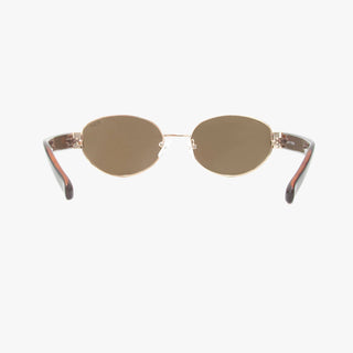 COCO AMBER Polarized Oval Metal Fashion Sunglasses-Sunglasses-Kohv Eyewear-Summit Lane Boutique, Women's Apparel and Gifts located in Grand Rapids, MI