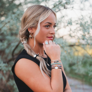 "Flourish" Natural Butterfly Hair Tie Bracelets-Bracelets-K'lani hair tie bracelets-Summit Lane Boutique, Women's Apparel and Gifts located in Grand Rapids, MI
