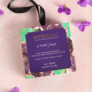 Violet Leaf Boxed Flower-Bath & Body-Spongellé-Summit Lane Boutique, Women's Apparel and Gifts located in Grand Rapids, MI