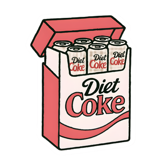 Diet Coke Fridge Pack Sticker-Stickers-inviting affairs paperie-Summit Lane Boutique, Women's Apparel and Gifts located in Grand Rapids, MI