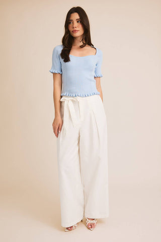 Teresa Square Neck Top-Short Sleeves-GILLI-Summit Lane Boutique, Women's Apparel and Gifts located in Grand Rapids, MI