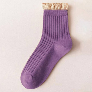 Ruffle Edge Socks-Socks-ACCITY-Summit Lane Boutique, Women's Apparel and Gifts located in Grand Rapids, MI