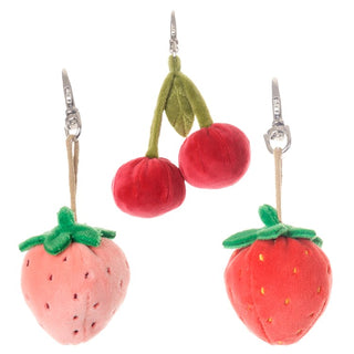 Strawberry & Cherry Bag Charm / Assorted 3 - $6 EA
