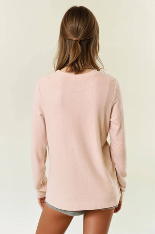 Cleo Soft Knit Long Sleeve-Long Sleeves-Doe and Rae-Summit Lane Boutique, Women's Apparel and Gifts located in Grand Rapids, MI
