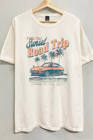 Sunset Road Trip Tee-Graphic Tees-Sweet Claire-Summit Lane Boutique, Women's Apparel and Gifts located in Grand Rapids, MI