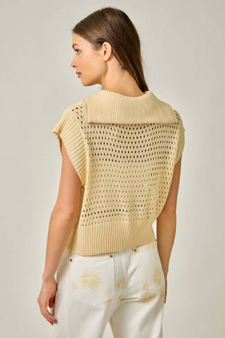The Haven Fishnet Top-Short Sleeves-Mystree-Summit Lane Boutique, Women's Apparel and Gifts located in Grand Rapids, MI