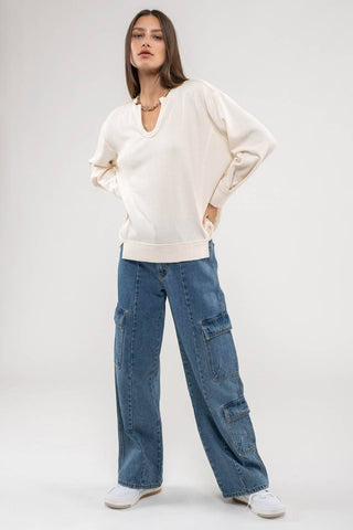 Take Me Back Top-Long Sleeves-Blu Pepper-Summit Lane Boutique, Women's Apparel and Gifts located in Grand Rapids, MI