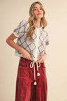 IVORY MERLOT FLORAL