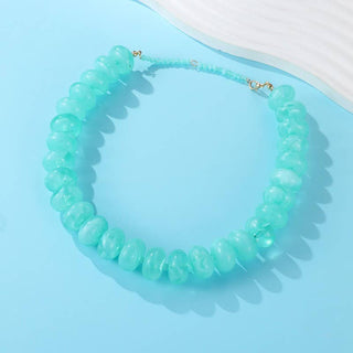 Chunky Beaded Natural Swirl Statement Necklace | 40NK9741-Necklaces-JOSSLYN by wall to wall-Summit Lane Boutique, Women's Apparel and Gifts located in Grand Rapids, MI