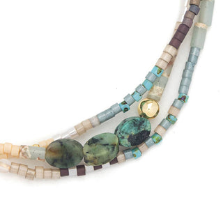 Mixed Media Bracelet - Transformation/African Turquoise/Gold-Scout Curated Wears-Summit Lane Boutique, Women's Apparel and Gifts located in Grand Rapids, MI