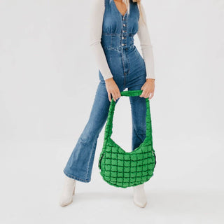 Carmen Quilted Hobo Tote Bag-Handbags-Pretty Simple-Summit Lane Boutique, Women's Apparel and Gifts located in Grand Rapids, MI