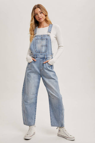 Harper Barrel Overalls-Jeans-Bluivy-Summit Lane Boutique, Women's Apparel and Gifts located in Grand Rapids, MI