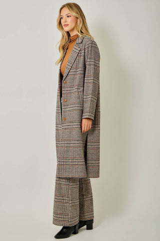 The Astor Houndstooth Plaid Coat-Jacket-Mystree-Summit Lane Boutique, Women's Apparel and Gifts located in Grand Rapids, MI
