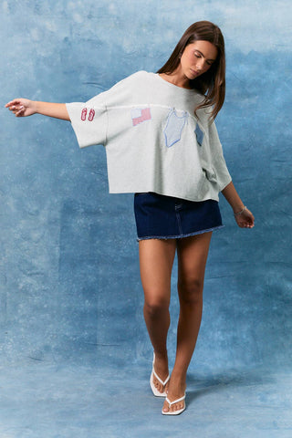 USA Summer Short Sleeve-Short Sleeves-LE LIS-Summit Lane Boutique, Women's Apparel and Gifts located in Grand Rapids, MI