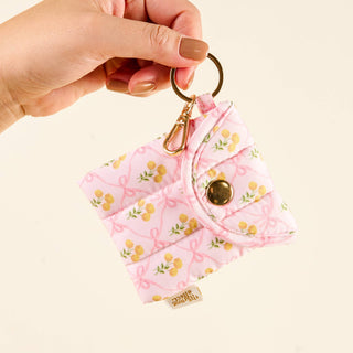 Puffy Earbud Case Keychain-Marigold Lane Pink-Travel Accessories-The Darling Effect-Summit Lane Boutique, Women's Apparel and Gifts located in Grand Rapids, MI
