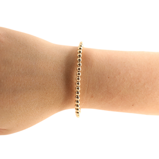 4MM Gold Beaded Bracelet-Bracelets-Beaded Blondes-Summit Lane Boutique, Women's Apparel and Gifts located in Grand Rapids, MI
