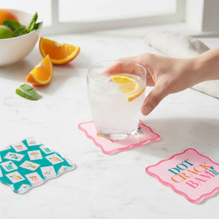 Table Talk Acrylic Coaster Set–It's Mahj Time-Gift Sets-The Darling Effect-Summit Lane Boutique, Women's Apparel and Gifts located in Grand Rapids, MI