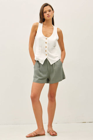 Lucy Linen Vest-Vest-Be Cool-Summit Lane Boutique, Women's Apparel and Gifts located in Grand Rapids, MI