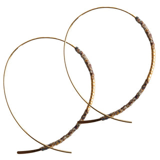 Norah Threader Hoop Earrings-Earrings-Lenny & Eva-Summit Lane Boutique, Women's Apparel and Gifts located in Grand Rapids, MI