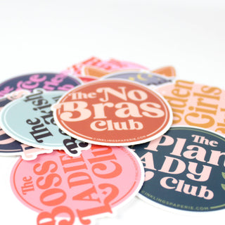 Vinyl Sticker - Plant Lady Club-Stickers-Inklings Paperie-Summit Lane Boutique, Women's Apparel and Gifts located in Grand Rapids, MI