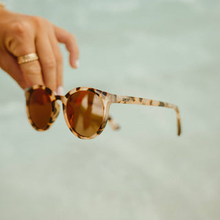HERON BLUSH Polarized Round Fashion Sunglasses-Sunglasses-Kohv Eyewear-Summit Lane Boutique, Women's Apparel and Gifts located in Grand Rapids, MI