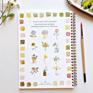Flowers watercolor workbook-Stationary-emily lex studio-Summit Lane Boutique, Women's Apparel and Gifts located in Grand Rapids, MI