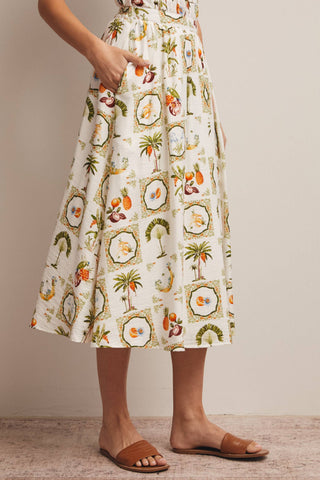 Riviera Market Midi Skirt-Skirts-Forte-Summit Lane Boutique, Women's Apparel and Gifts located in Grand Rapids, MI
