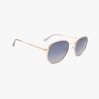 BILLIE ROSE GOLD Polarized Geometric Metal Sunglasses-Sunglasses-Kohv Eyewear-Summit Lane Boutique, Women's Apparel and Gifts located in Grand Rapids, MI