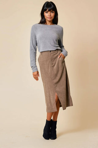 Cleo Soft Knit Long Sleeve-Long Sleeves-Doe and Rae-Summit Lane Boutique, Women's Apparel and Gifts located in Grand Rapids, MI