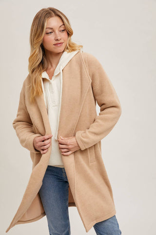 Sally Long Line Jacket-Jackets-Bluivy-Summit Lane Boutique, Women's Apparel and Gifts located in Grand Rapids, MI