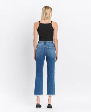 HIGH RISE ANKLE STRAIGHT JEAN-Jeans-VERVET by FLYING MONKEY-Summit Lane Boutique, Women's Apparel and Gifts located in Grand Rapids, MI