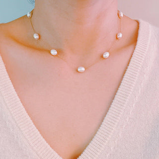 Esther Freshwater Pearl Necklace-Necklaces-Ellison+Young-Summit Lane Boutique, Women's Apparel and Gifts located in Grand Rapids, MI
