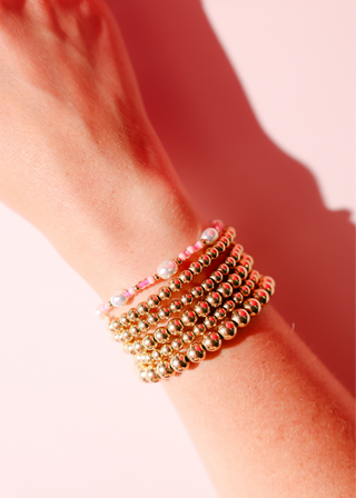 Flamingo Sprinkle Pearl Bracelet