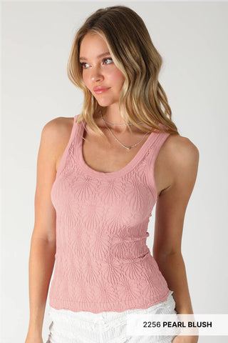 Reversible Lace Textured Tank Top-Tank Top-NIKIBIKI-Summit Lane Boutique, Women's Apparel and Gifts located in Grand Rapids, MI