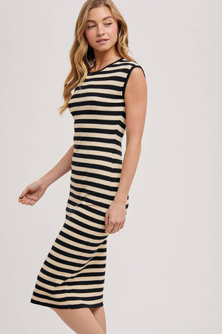 Ember Striped Dress-Dresses-Bluivy-Summit Lane Boutique, Women's Apparel and Gifts located in Grand Rapids, MI