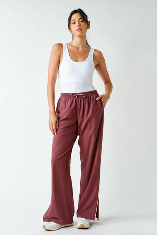 Finish Line Track Pants-Lounge Pants-Mono B-Summit Lane Boutique, Women's Apparel and Gifts located in Grand Rapids, MI