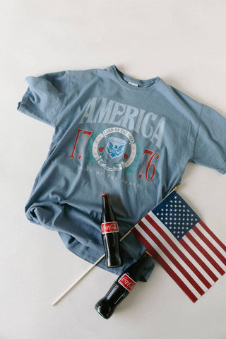 America 1776 Graphic Tee-Graphic Tees-Whitney | Chaudoin Creations-Summit Lane Boutique, Women's Apparel and Gifts located in Grand Rapids, MI