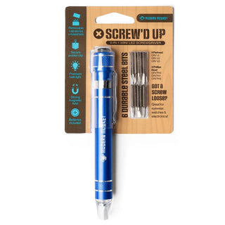 Modern Monkey® Screw’d Up 6-in-1 Mini LED Screwdriver-Tool Sets-DM Merchandising-Summit Lane Boutique, Women's Apparel and Gifts located in Grand Rapids, MI